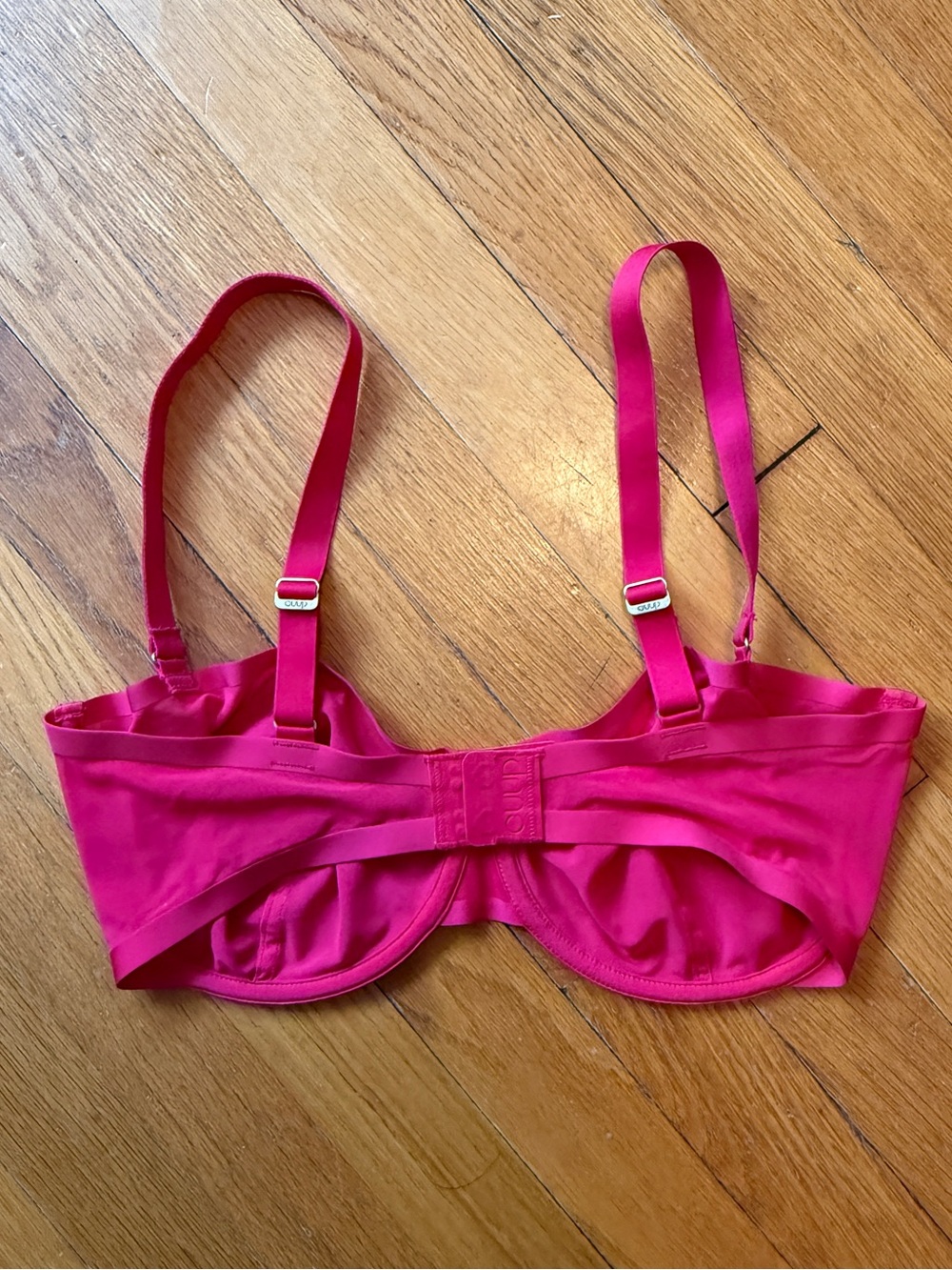 CUUP Sheer Underwire Bra in Raspberry - Picture 9 of 12